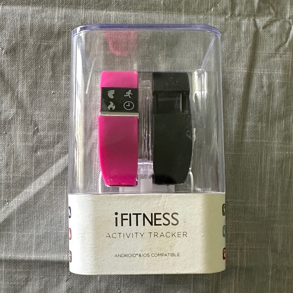 ifitness | Wearables | Dual Color Activity Tracker Pink And Black ...
